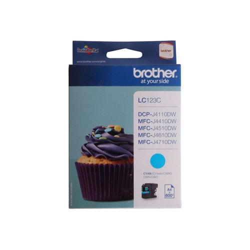 Cartouche d'encre compatible LC 123 Cyan pour imprimantes jet d'encre BROTHER