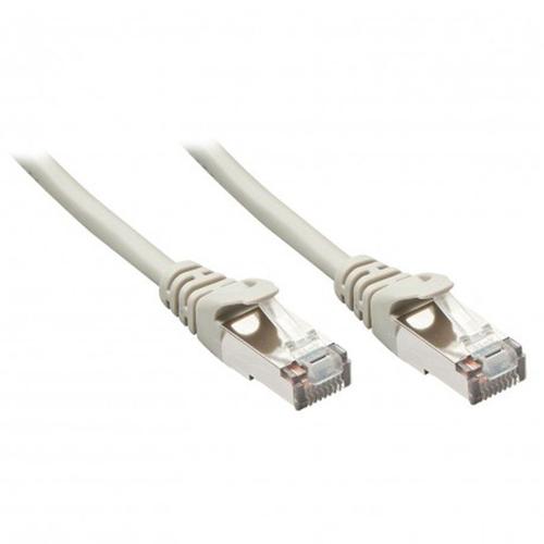 Lindy - Cordon de raccordement - RJ-45 (M) pour RJ-45 (M) - 2 m - paire torsadée écrantée (F/UTP) - CAT 5e - moulé, sans crochet, bloqué - gris