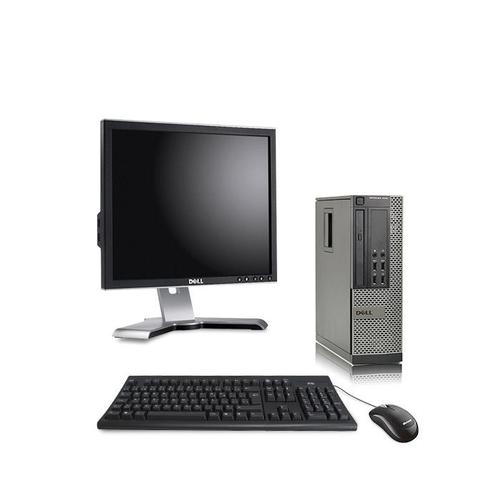 Dell Optiplex 7010 SFF + Ecran 19'' - Intel Core i5-3470 / 3.20 GHz - RAM 8 Go - HDD 250 Go - DVD - GigaBit Ethernet - Ubuntu - Linux