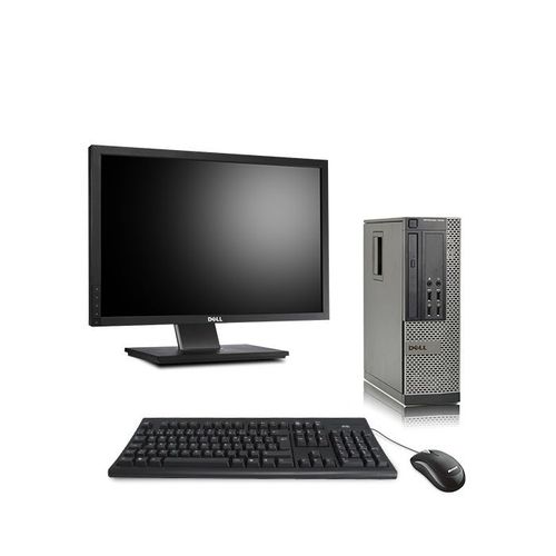 Dell Optiplex 7010 SFF + Ecran 22'' - Intel Core i5-3470 / 3.20 GHz - RAM 8 Go - HDD 250 Go - DVD - GigaBit Ethernet - Ubuntu - Linux