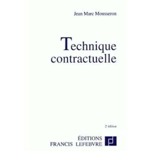 Technique Contractuelle - 2ème Édition