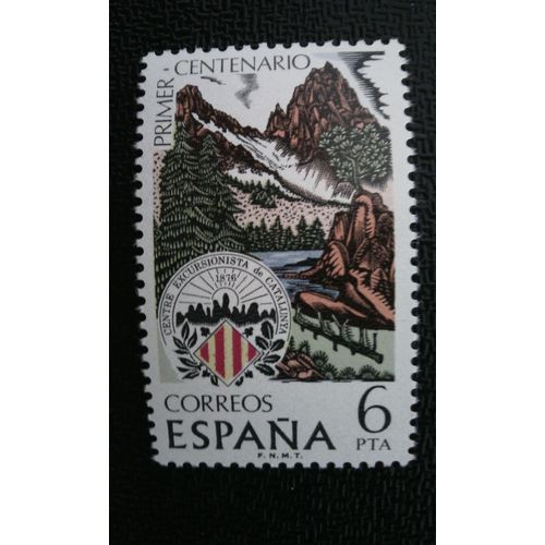 Timbre Espagne ( Yt 1963 ) 1976 Centre D'excursions Cataluña