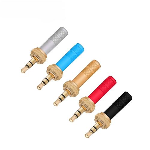 10 pièces Mini Jack 3.5 Mm 3 pôles prise Jack stéréo vis de verrouillage à souder Audio 3 broches 3.5mm connecteur for bricolage casque stéréo écouteur (Color : Black)