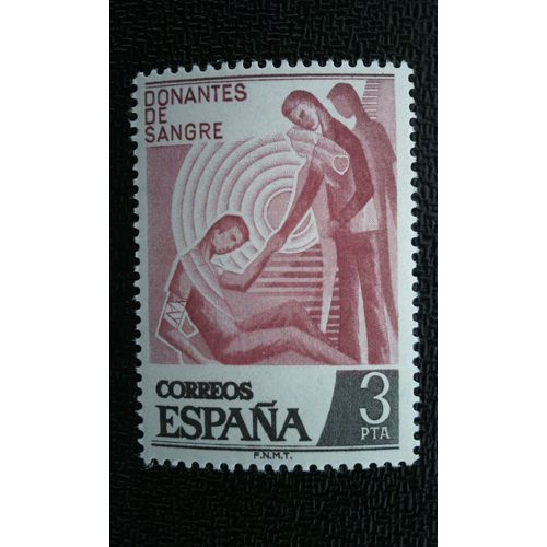 Timbre Espagne ( Yt 2001 ) 1976 Donateurs De Sang