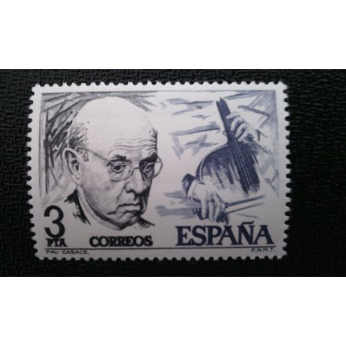 Timbre Espagne ( Yt 2025 ) 1976 Pablo Casals