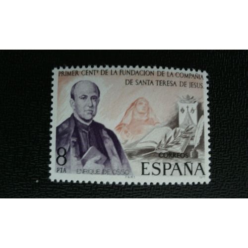 Timbre Espagne ( Yt 2062 ) 1977 Fondation De La Congrégation De Santa Teresa De Jesús