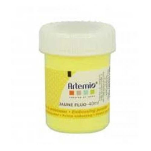 Poudre Relief À Embosser Jaune Fluo 40ml - Artémio