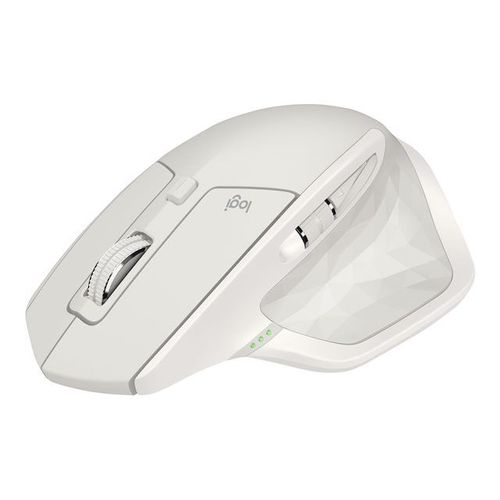 Logitech MX Master 2S - Souris - laser - 7 boutons - sans fil - 2.4 GHz, Bluetooth - récepteur USB Logitech Unifying - gris clair