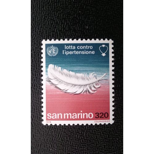 Timbre San Marino ( Yt 957 ) 1978 Contre L'hypertension Artérielle