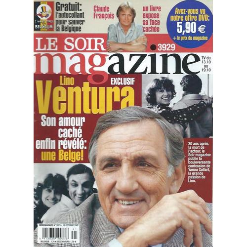 Le Soir Magazine 3929 Lino Ventura Claude Francois 4p Patrick Bruel Bocelli A L Ecole Des Miss Rakuten