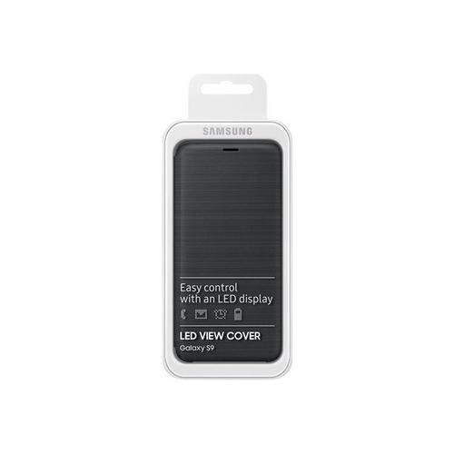 Samsung Led View Cover Ef-Ng960 - Étui À Rabat Pour Téléphone Portable - Noir - Pour Galaxy S9, S9 Deluxe Edition