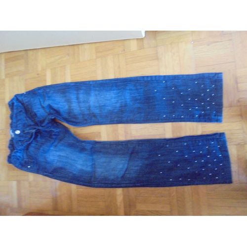 Jean Strass In Extenso Coton 12 Ans Bleu