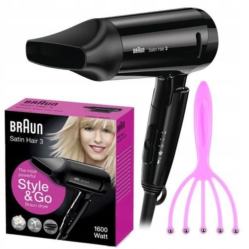 Sèche-Cheveux Braun Hd 350 + Masseur