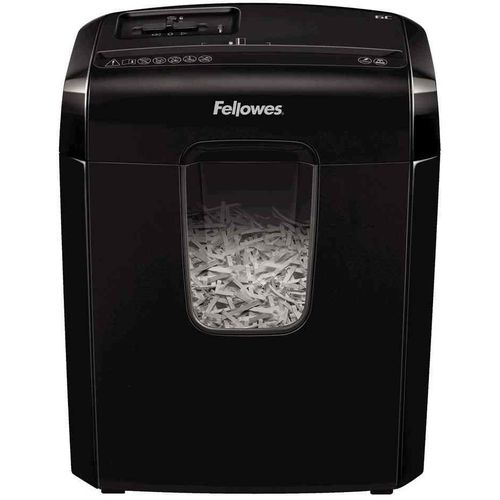 Fellowes Destructeur De Document Powershred 6c Cc 4x35 Mm 6 Feuilles 11 Litres Noir