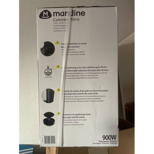 Cafetière filtre programmable Mandine
