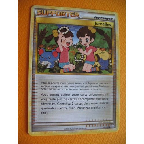 Carte Pokemon - Supporter - Jumelles - 89/102 - Heartgold Sold Silver Triomphe - 2011 - C