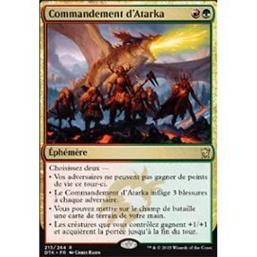 Commandement D'atarka (Atarka's Command) - Les Dragons De Tarkir - R - Magic - Mtg - Foil / Premium