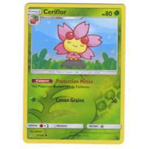 Carte Pokémon Ceriflor Reverse - 80 Pv - Soleil Et Lune 5 Ultra Prisme - 11/156 Neuve - Fr