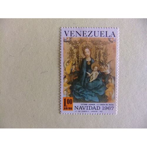 Venezuela 1967 La Virgen Del Rosal Por Esteban Lochner Yvert Pa 928 ** Mnh