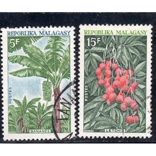 Timbres-Poste De Madagascar (Fruits)