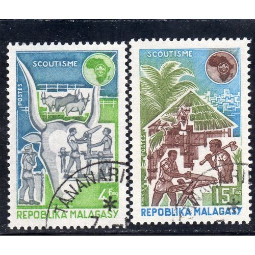 Timbres-Poste De Madagascar (Scoutisme)