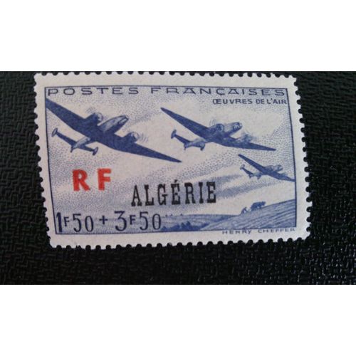 Timbre France Algerie ( Yt 245 ) 1945 Uvre De L'air
