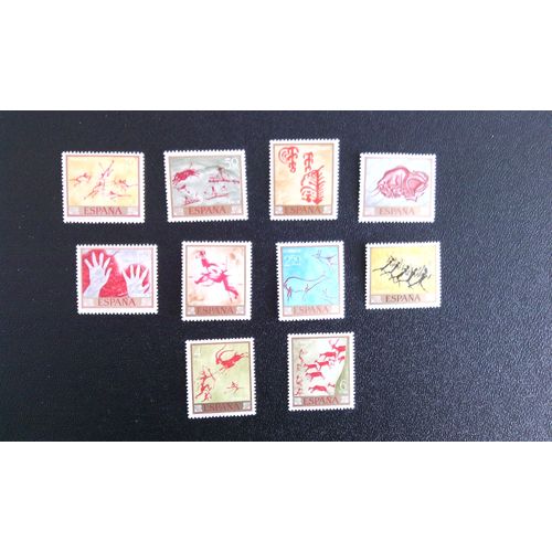 Timbre Espagne ( Yt 1432 A 1441 ) 1967 Séries: Peintures Hommage Au Peintre Inconnu