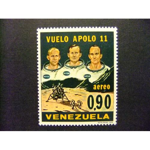 Venezuela 1969 Apollo Xi Astonautas Yvert Pa 977 ** Mnh