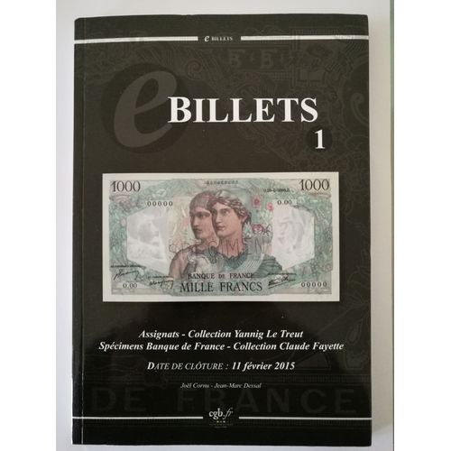 E-Billets 1 Février 2015 -Catalogue Cgb