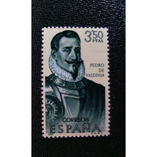 Timbre Espagne ( Yt 1599 ) 1969 Constructeurs Du Nouveau Monde, Chili