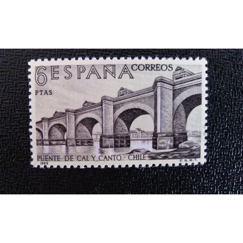 Timbre Espagne ( Yt 1600 ) 1969 Constructeurs Du Nouveau Monde, Chili