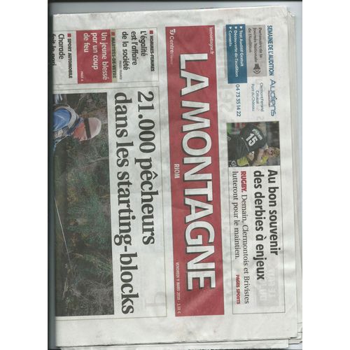 Journal La Montagne Du 09/03/2018, Article Photo Les B B Brunes, Mighty Mo Rogers Baba Sissoko, Jimi Hendrix, Les Enfoirés 2018