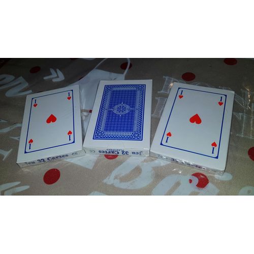 Lot De 3 Jeux De 32 Cartes A Jouer