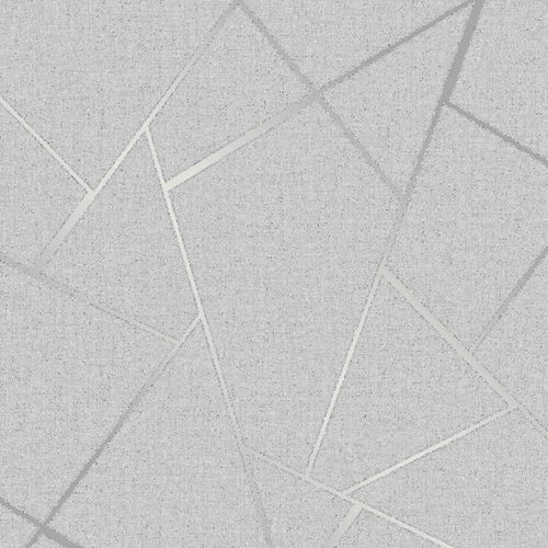 Papier peint Fractal Quartz Argenté Fin Décor FD42280