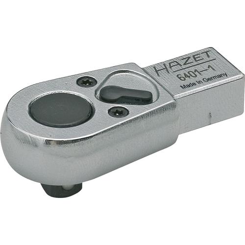 Hazet Attache mâle à cliquet réversible - Carré femelle 14 x 18 mm - Carré massif 12,5 mm (1/2 pouce) - Longueur totale: 83.5 mm - 6404-1