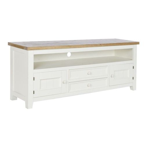 Meubles De Télévision Dkd Home Decor Beige Naturel Bois De Paulownia 134,5 X 35 X 55 Cm