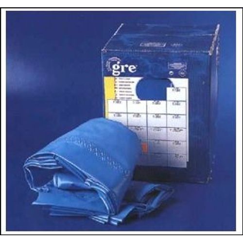 Liner 0,40 bleu uni piscine en huit 5,00m x 3,10m x1,20m