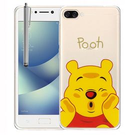 Coque Silicone Pour Asus Zenfone 4 Max Zc520kl 5.2" Ultra-Fine Dessin Animé Jolie - Winnie The Pooh + Stylet