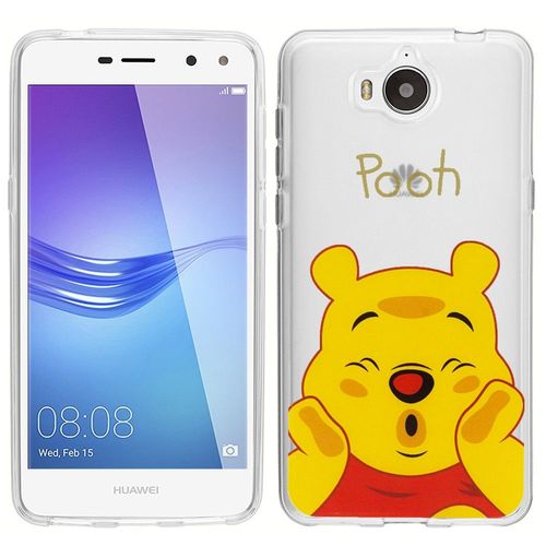 Coque Silicone Pour Huawei Y6 (2017) 5.0" Ultra-Fine Dessin Animé Jolie - Winnie The Pooh