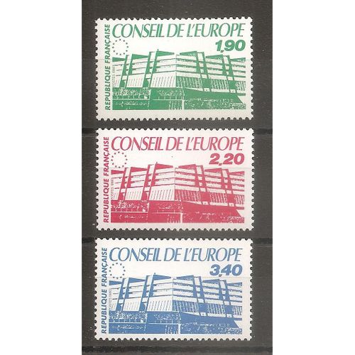 Ts 93 À 95 (1986) Timbres De Service Conseil De L'europe N** (Cote 4,65e) (5801)