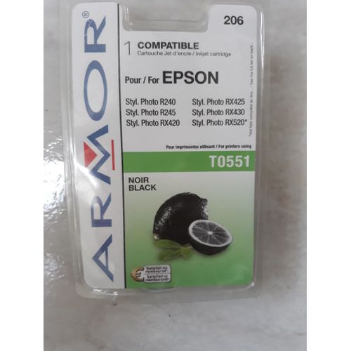 Cartouche Armor Pour Imprimantes Epson T0551 Pour Epsons Stylus R240 R245 Rx420 Rx425 Rx430 Rx520