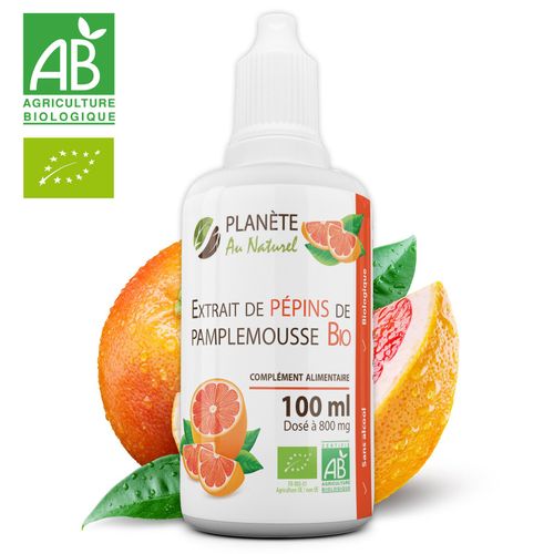 Extrait De Pépins De Pamplemousse Bio 800mg - 100ml - (Epp) 