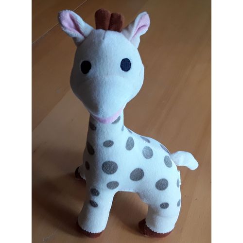Peluche Doudou Girafe De 27 Cm Avec Grelot Marque Vulli