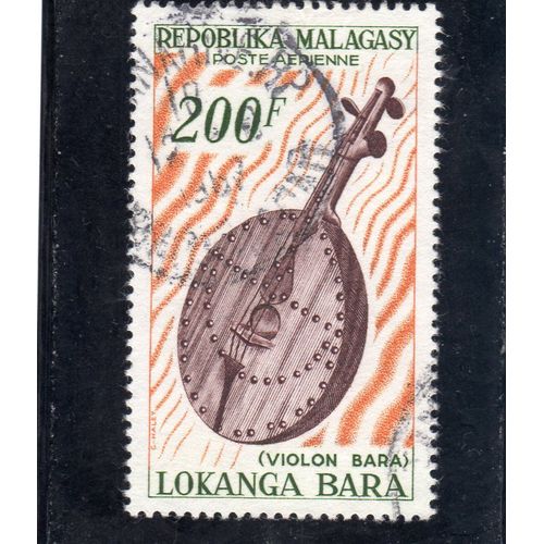 Timbre De Poste Aérienne De Madagascar (Violon Bora)