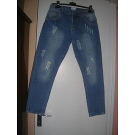 Jean Mixte Asos Petite Coton Taille À Plat 38 Bleu