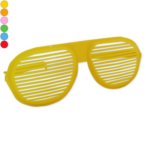 Paire De Lunettes De Déguisement Xxl Striées Orange