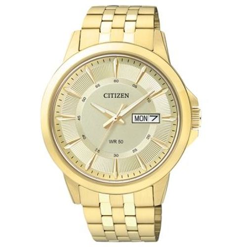 Citizen Montre Doré Analogique Hommes Bf2013-56pe