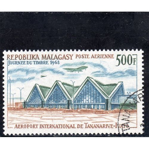 Timbre De Poste Aérienne De Madagascar (Aéroport International De Tananarive-Ivato)