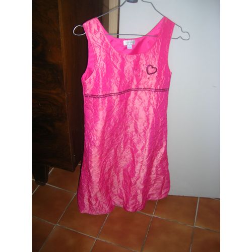 Robe Kiabi Kids Doublée 61% Polyester,39% Polyamide 12 Ans Rose