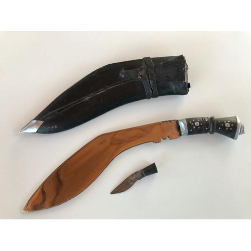 Couteau Nepalais Type Gurkhas Avec Fourreau
